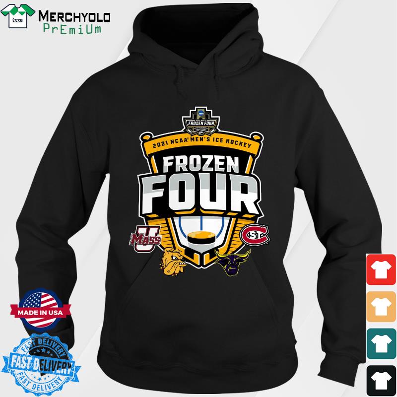 Official 2021 NCAA Men's Hockey Tournament Frozen Four T-Shirt Hoodie