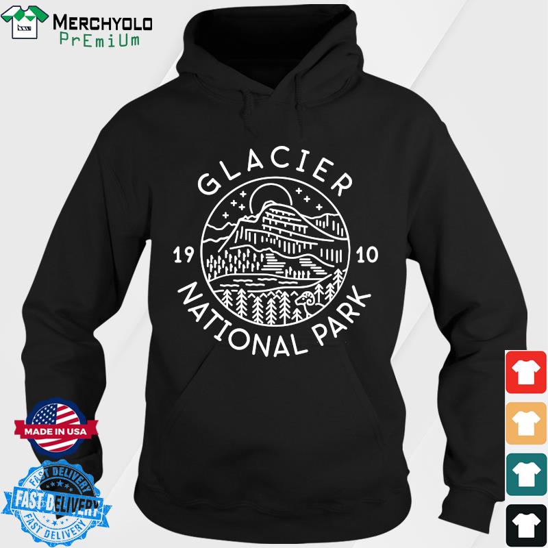 Official Glacier 1910 National Park Shirt Hoodie