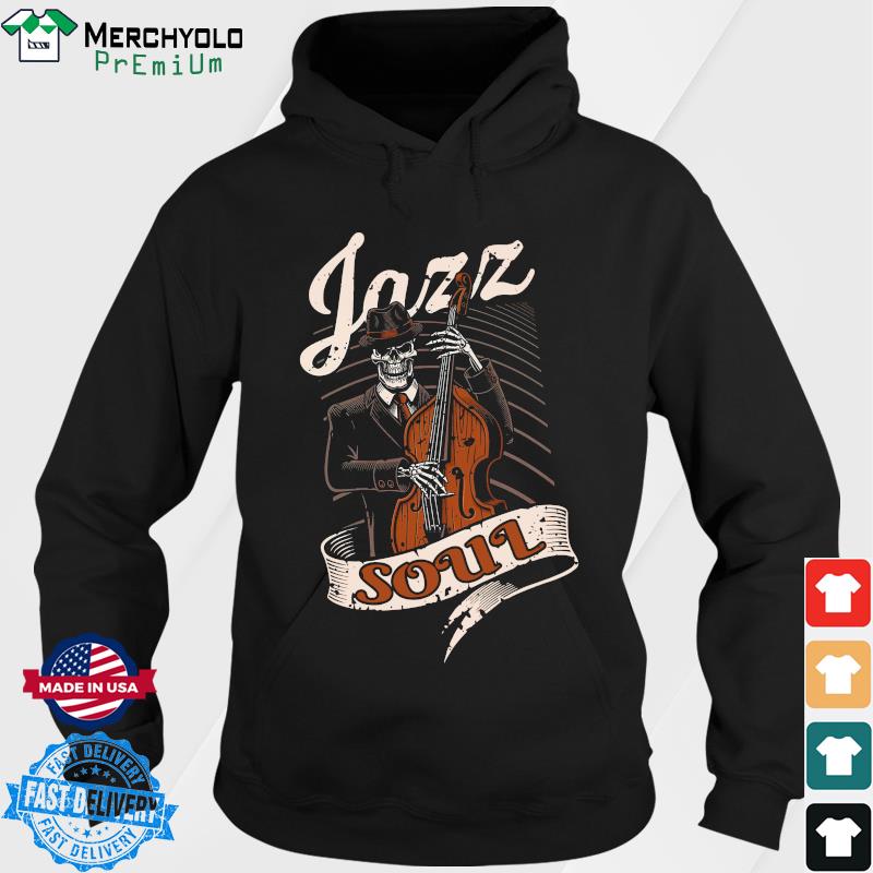 Skeleton Playing Guitar Jazz Soul Shirt Hoodie