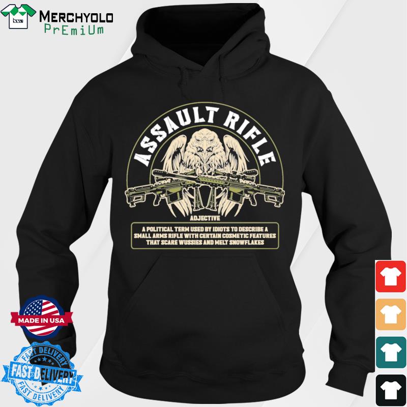 Assault Rifle Adjective Political Term Used By Idiots Shirt Hoodie