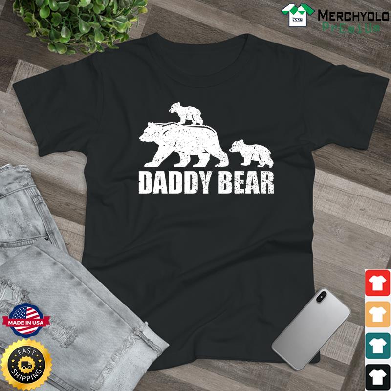 Papa Bear Cubs Father s Day Dad Squared Two Kids R T-Shirt