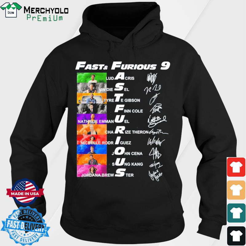 Official Fast and Furious 9 Signatures Movie 2021 Shirt ...