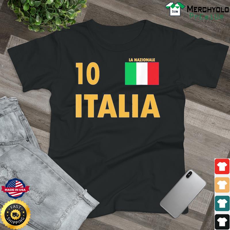 indsats vælge Victor Italy National Football Team Jersey Style Soccer 10 Italia T-Shirt, hoodie,  sweater, long sleeve and tank top