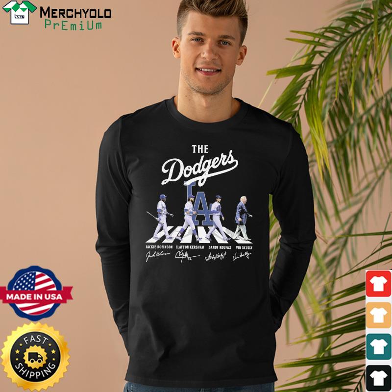 Official The Los Angeles Dodgers Abbey Road Signatures T-Shirt