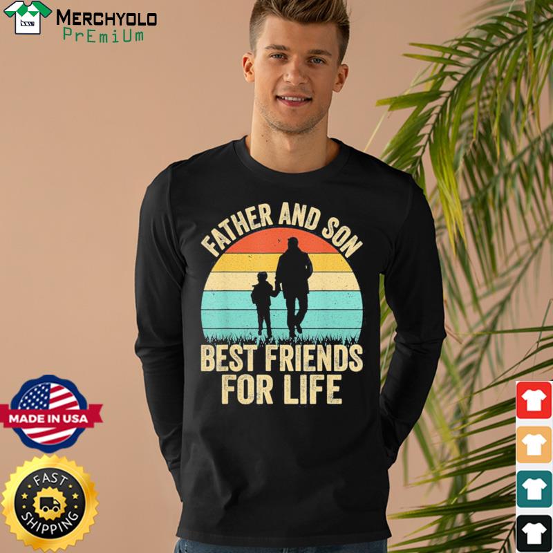 Father and son best friends for life chicago cubs American flag shirt,  hoodie, sweater, long sleeve and tank top