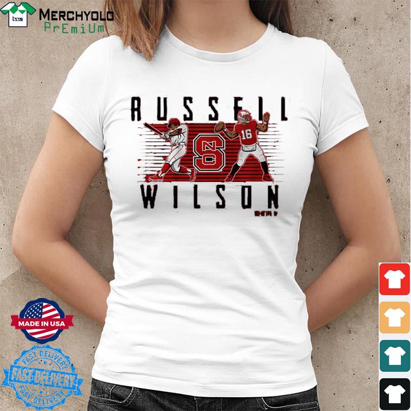 Russell Wilson Nc State Football And Baseball Shirt,Sweater, Hoodie, And  Long Sleeved, Ladies, Tank Top