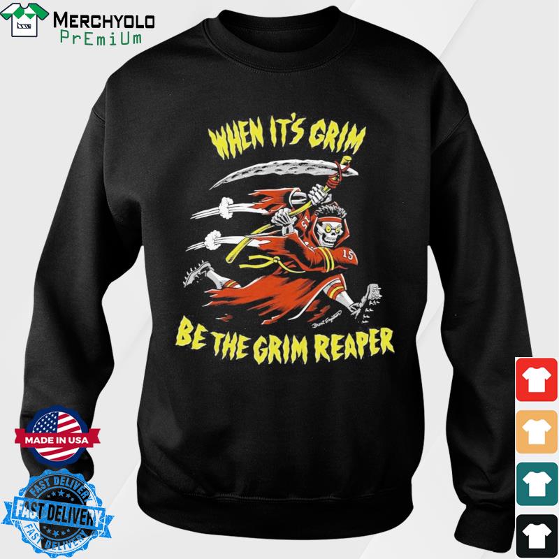 Be The Grim Reaper Kc Chiefs Patrick Mahomes Unisex T-Shirt - Teeruto