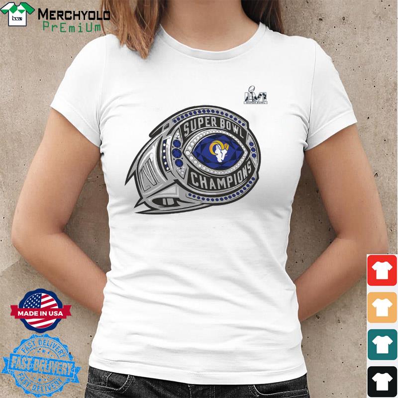 Los Angeles Rams Super Bowl LVI Champions 2022 Big & Tall Ring T