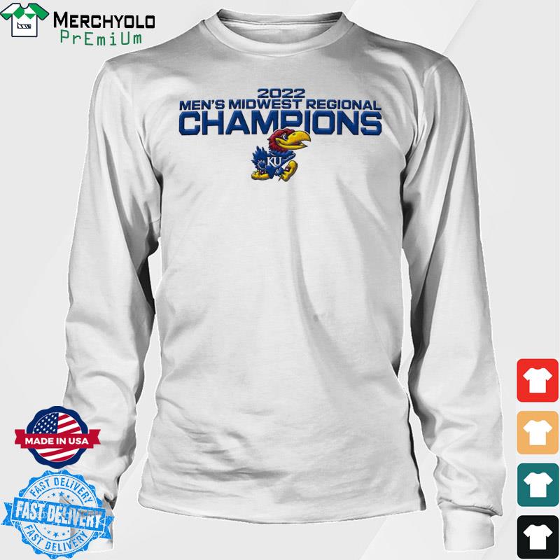 Kansas Jayhawks 2022 Men's Midwest Regional Champions shirt, hoodie,  sweater, long sleeve and tank top