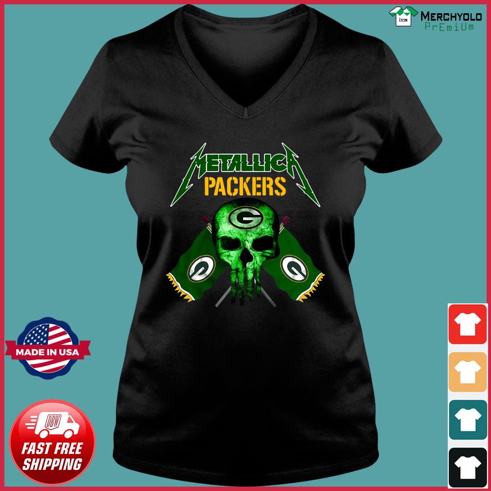 green bay packers sugar skull shirt